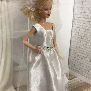 Vintage Barbie with handmade wedding dress